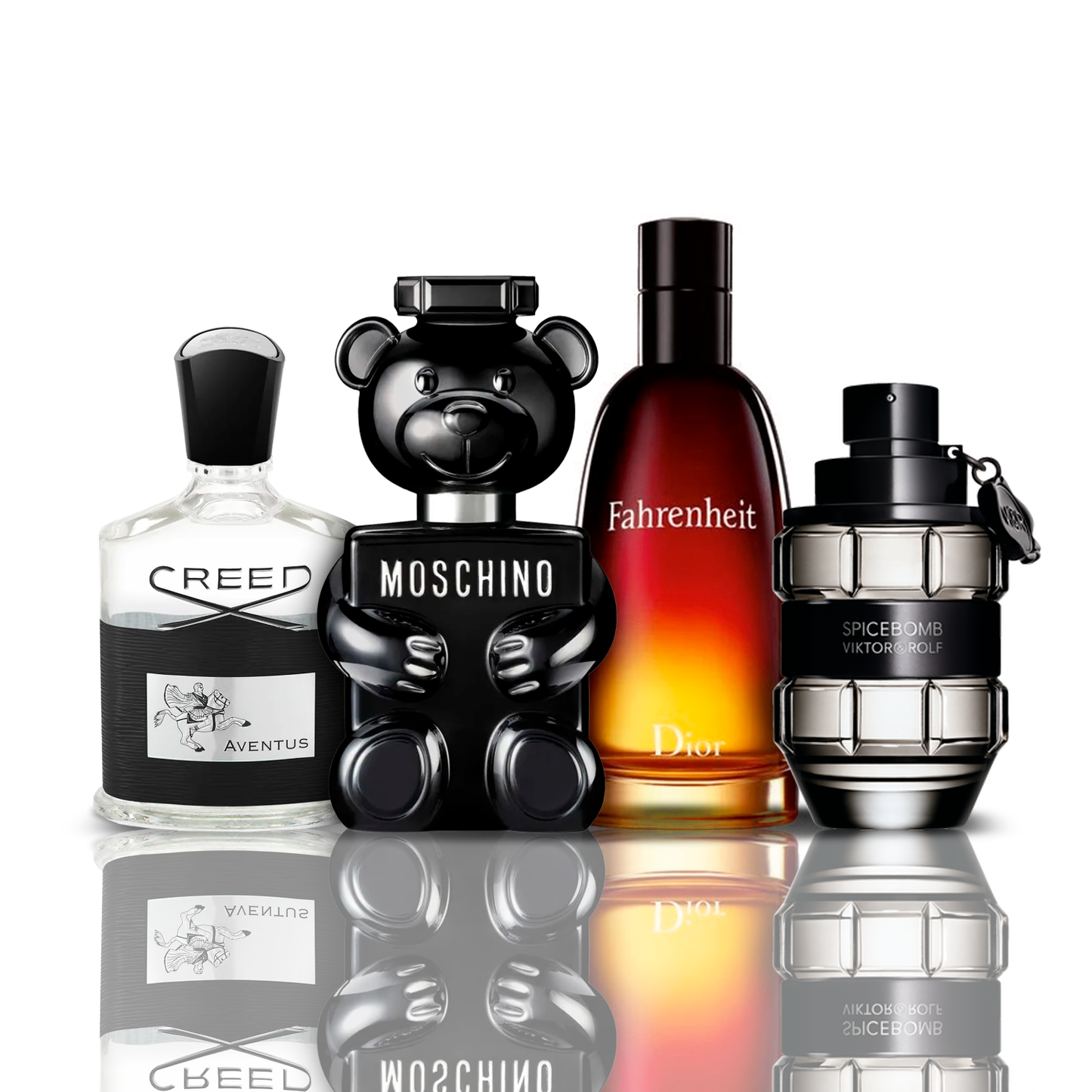 Set 4 Profumi | Creed Aventus + Fahrenheit + SpiceBomb + Toy Boy Moschino 100 ml