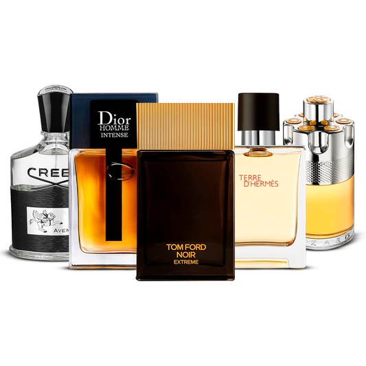 Set 5 Profumi  – Creed Aventus, Dior Homme Intense, Tom Ford Noir Extrême, Terre d'Hermès i Azzaro Wanted  [100 ml ciascuno]