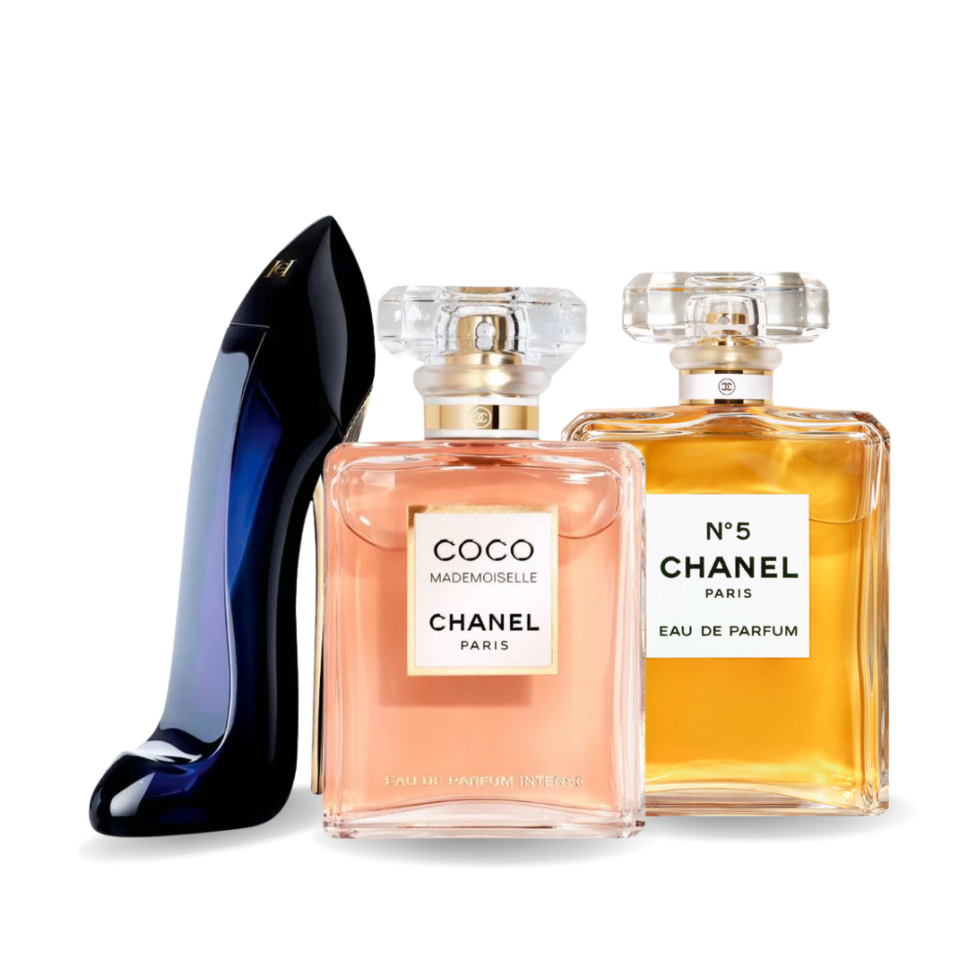 Set 3 Profumi | GOOD GIRL, COCO MADEMOISELLE, Chanel Nº5 100 ml