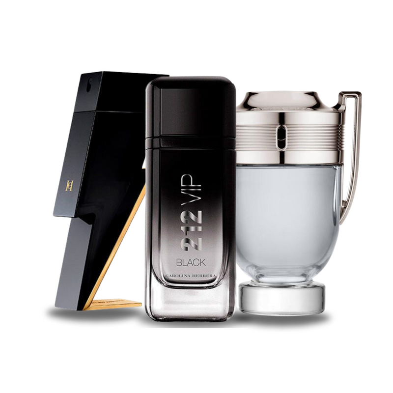 Set 3 Profumi | BAD BOY, 212 VIP BLACK, Paco Rabanne INVICTUS 100 ml