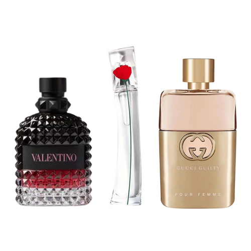 Set 3 Profumi | Gucci Guilty, Valentino Intense, Flower Kenzo 100 ml