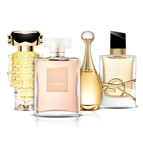 Set 4 Profumi | Fame, Coco Mademoiselle, J'adore i Libre (100 ml)