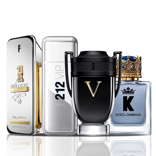 Set 4 Profumi | 1 Million Lucky + 212 VIP Men + Invictus Victory + Dolce & Gabbana K 100 ml
