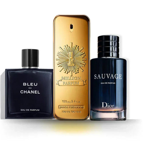 Set 3 Profumi | Bleu de Chanel + Sauvage + One Million 100 ml
