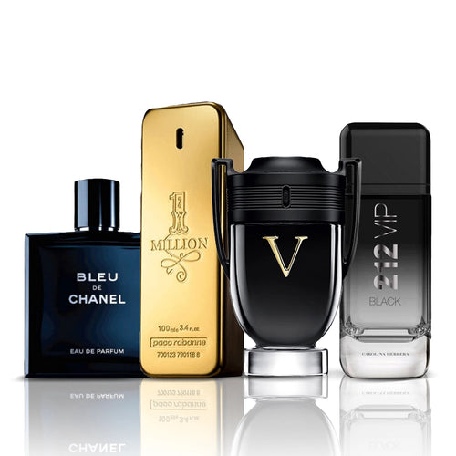 Set 4 Profumi | Bleu de Chanel + One Million + Invictus Victory + 212 VIP Black 100 ml